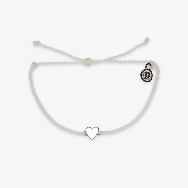 Pura Vida Engravable Heart Charm Bracelet