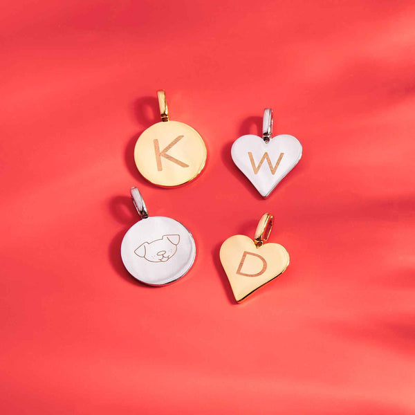 Pura Vida Engravable Heart Harper Charm