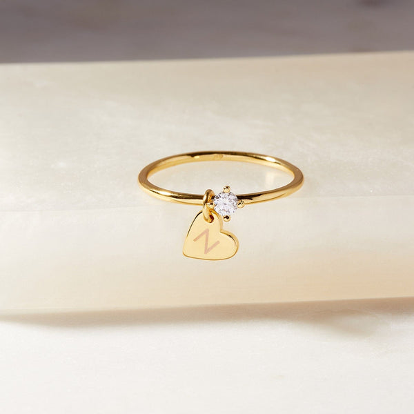 Pura Vida Engravable Heart Ring