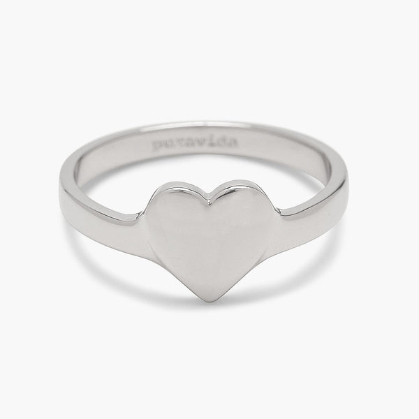 pura vida Engravable One Heart Ring