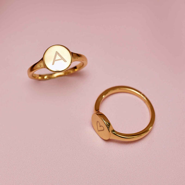 Pura Vida Engravable Signet Ring