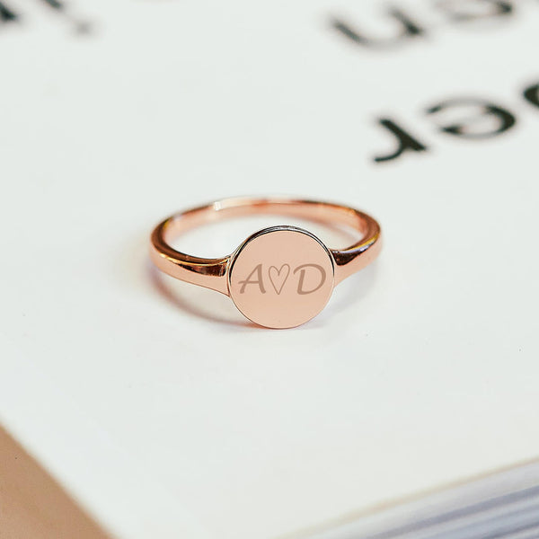 Pura Vida Engravable Signet Ring