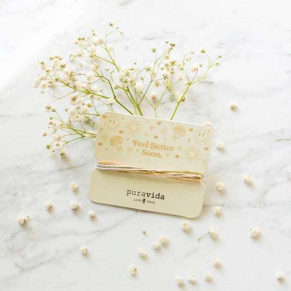 Pura Vida Feel Better Soon Bracelet Card