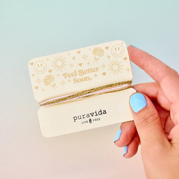 Pura Vida Feel Better Soon Bracelet Card