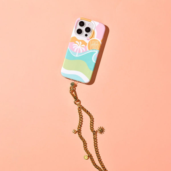 pura vida Flat Curb Chain Phone Chain