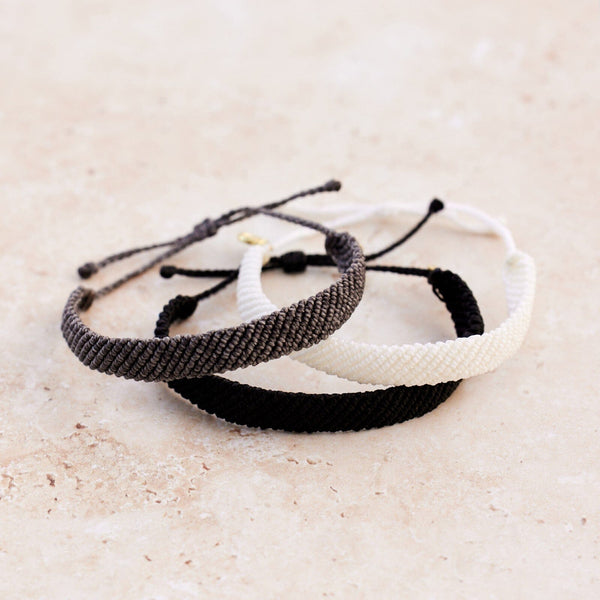 Pura Vida Flat Wide Woven Bracelet