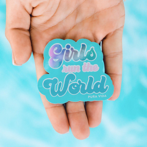 Pura Vida Girls Run The World Sticker