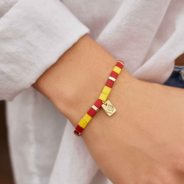 Pura Vida Gryffindor™ Tile Bead Stretch Bracelet