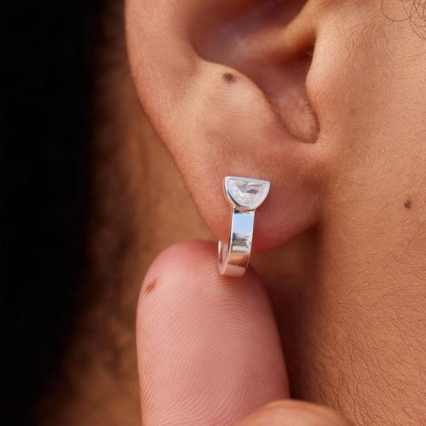 pura vida Half Moon Stone Earrings