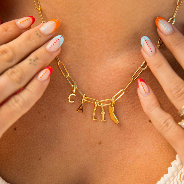 Pura Vida Harper Calibri Alphabet Charm