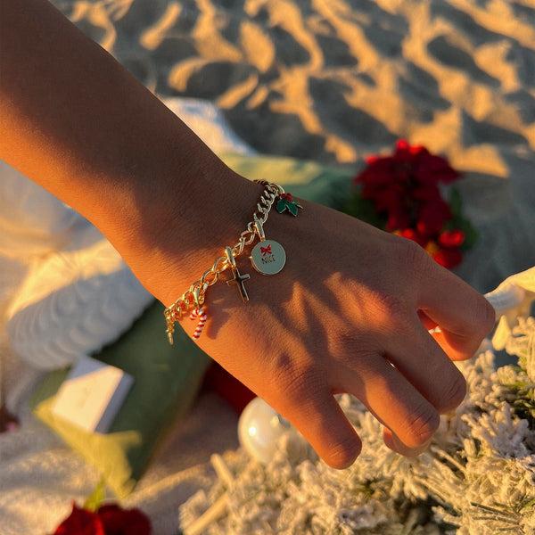 Pura Vida Harper Candy Cane Charm