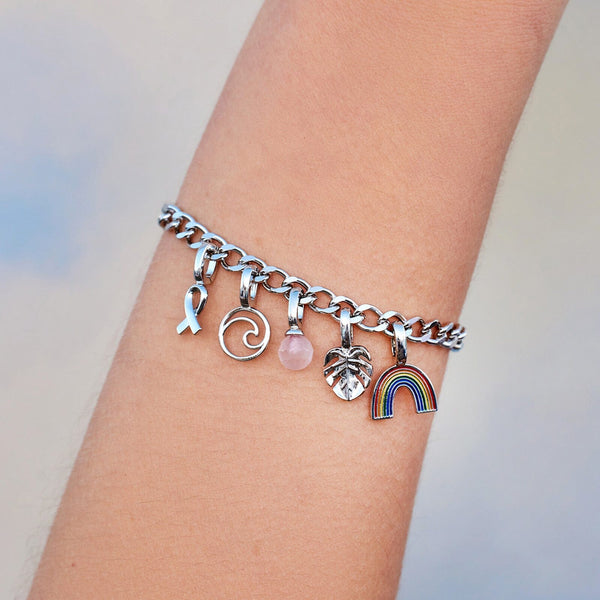 Pura Vida Harper Charity Wave Charm