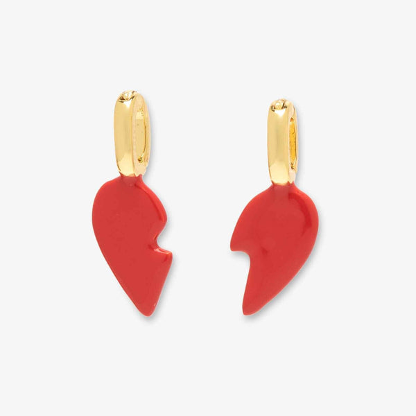 pura vida Harper Enamel BFF Heart Charm Set