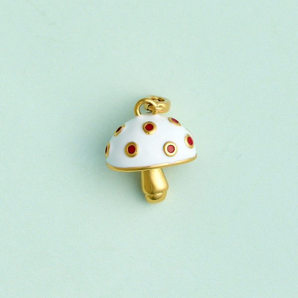 Pura Vida Harper Enamel Mushroom Statement Charm