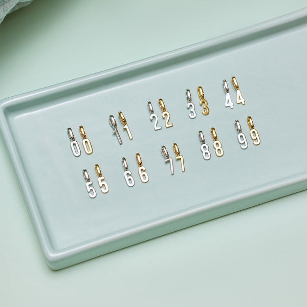 Pura Vida Harper Number Charm