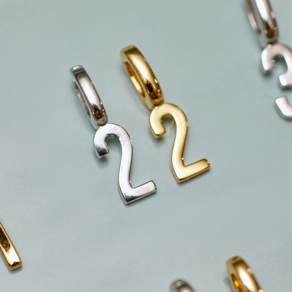 Pura Vida Harper Number Charm