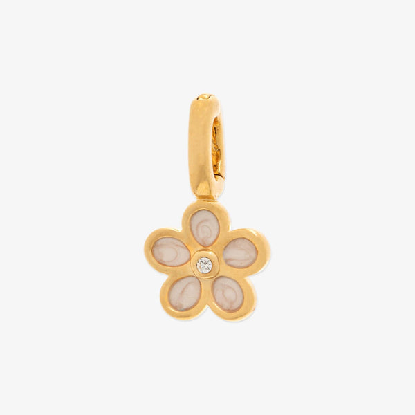 pura vida Harper Pearl Plumeria Charm