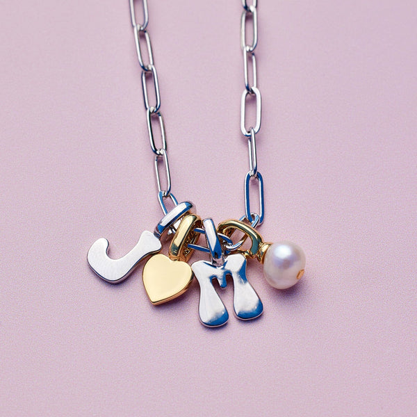 Pura Vida Harper Retro Alphabet Charm