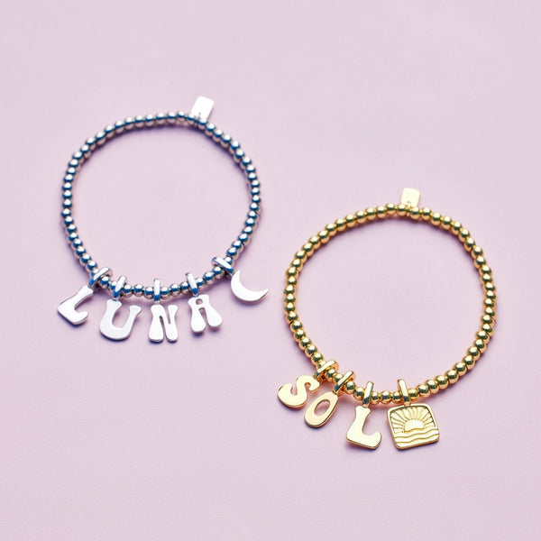 Pura Vida Harper Round Bead Stretch Bracelet