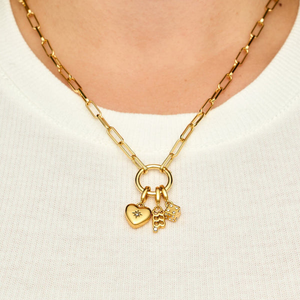 Pura Vida Harper Starburst Heart Charm