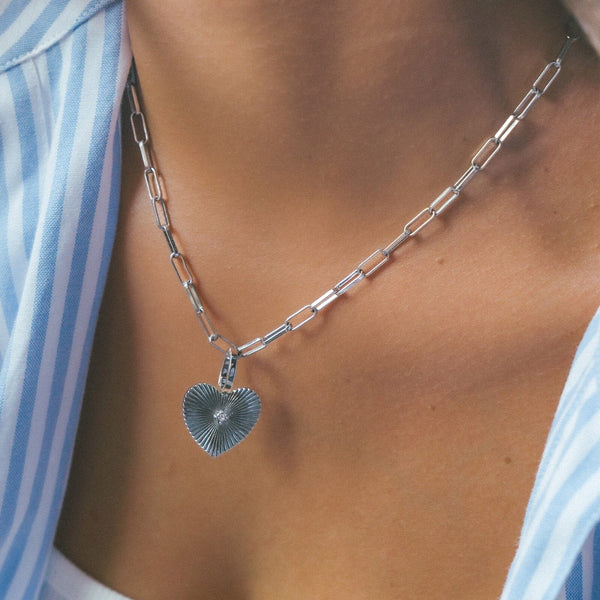 Pura Vida Harper Statement Heart Charm