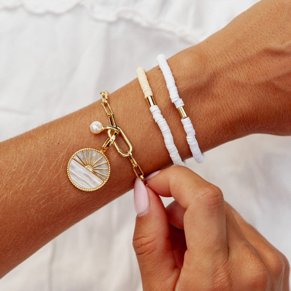 Pura Vida Harper Statement Ocean Sunset Charm