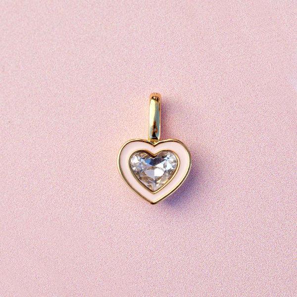 Pura Vida Harper Stone & Enamel Heart Charm
