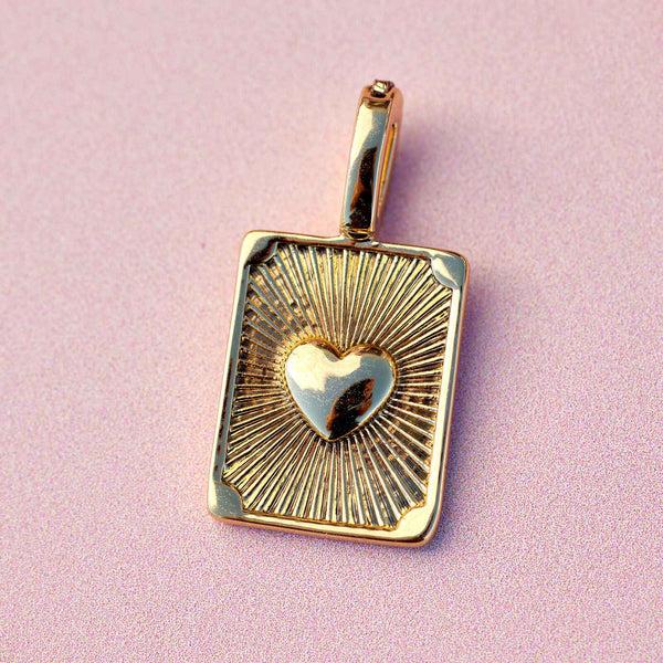 Pura Vida Harper Textured Heart Charm