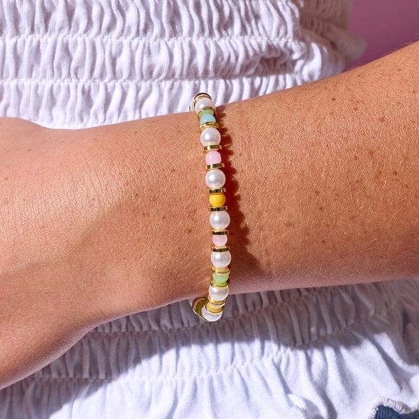 Pura Vida Headliner Pearl Stretch Bracelet
