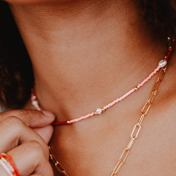 Pura Vida Heart Eyes Choker