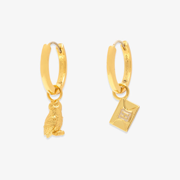 Pura Vida Hedwig™ Letter Hoop Earrings
