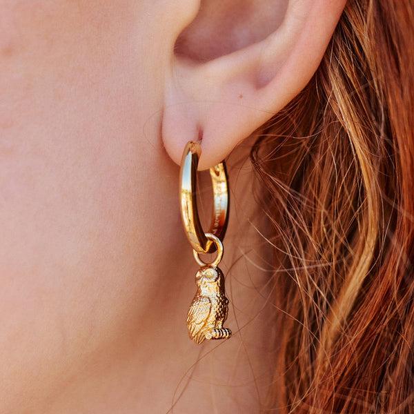 Pura Vida Hedwig™ Letter Hoop Earrings