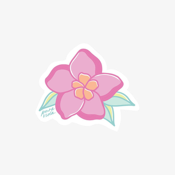 pura vida Hibiscus Sticker