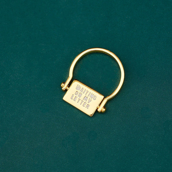 Pura Vida Hogwarts™ Letter Flip Ring