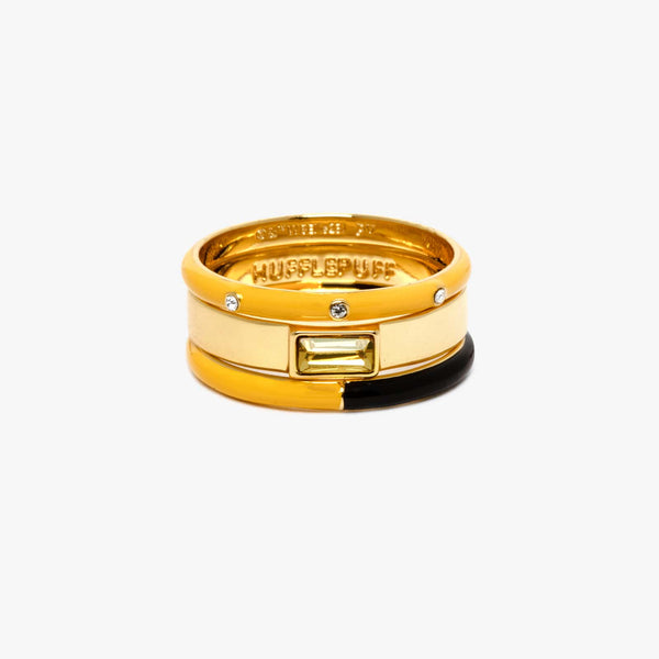 pura vida Hufflepuff™ 3 Ring Stack
