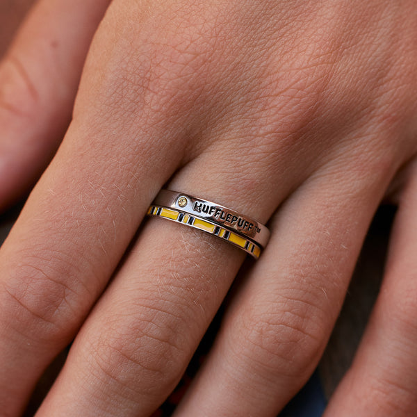 Pura Vida Hufflepuff™ House Ring Stack