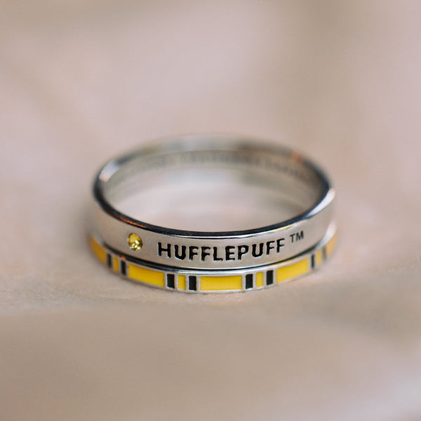 Pura Vida Hufflepuff™ House Ring Stack