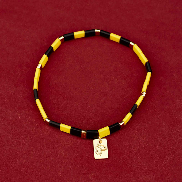Pura Vida Hufflepuff™ Tile Bead Stretch Bracelet