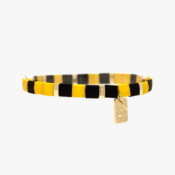 Pura Vida Hufflepuff™ Tile Bead Stretch Bracelet