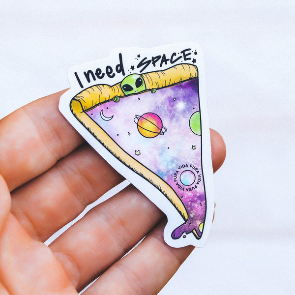 Pura Vida I Need Space Sticker