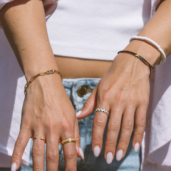 Pura Vida Initial Charm Bracelet