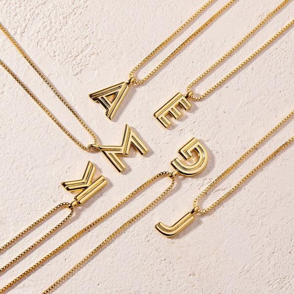 Pura Vida Initial Pendant Necklace