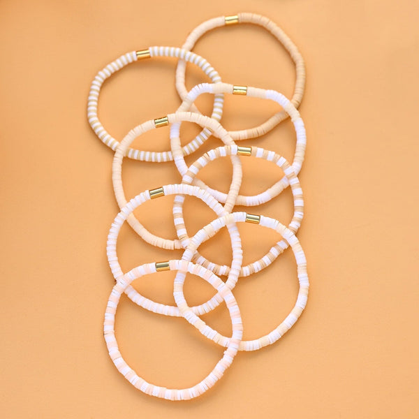 Pura Vida Leche Stretch Bracelet Set Of 8