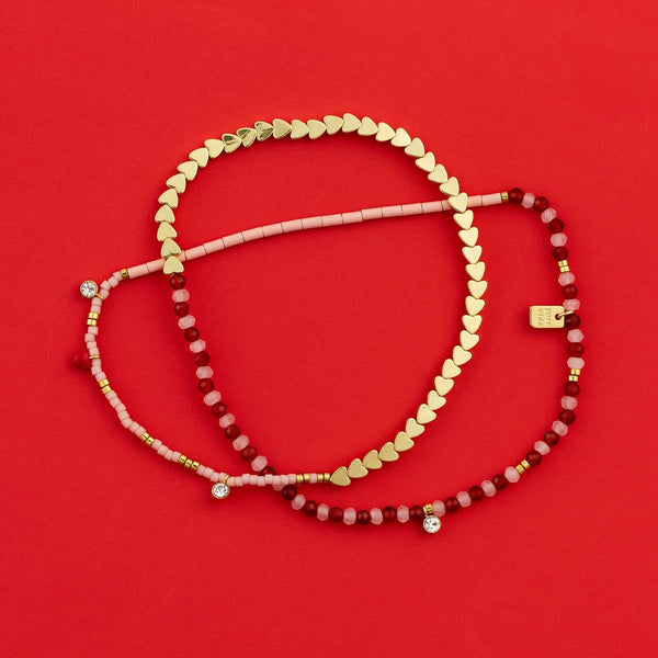 Pura Vida Love 3-In-1 Stretch Wrap Bracelet