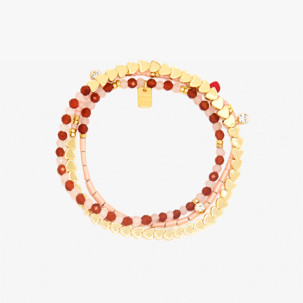 pura vida Love 3-In-1 Stretch Wrap Bracelet