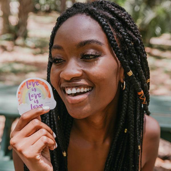 Pura Vida Love Is Love Sticker