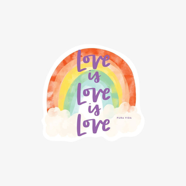 pura vida Love is Love Sticker