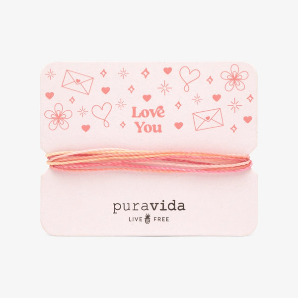 pura vida Love You Bracelet Card