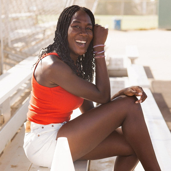 Pura Vida Maroon Tan & White Collection