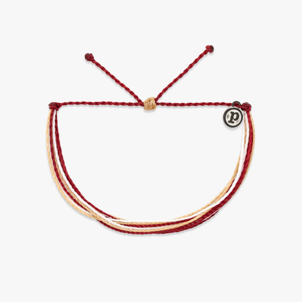 pura vida Maroon Tan & White Collection